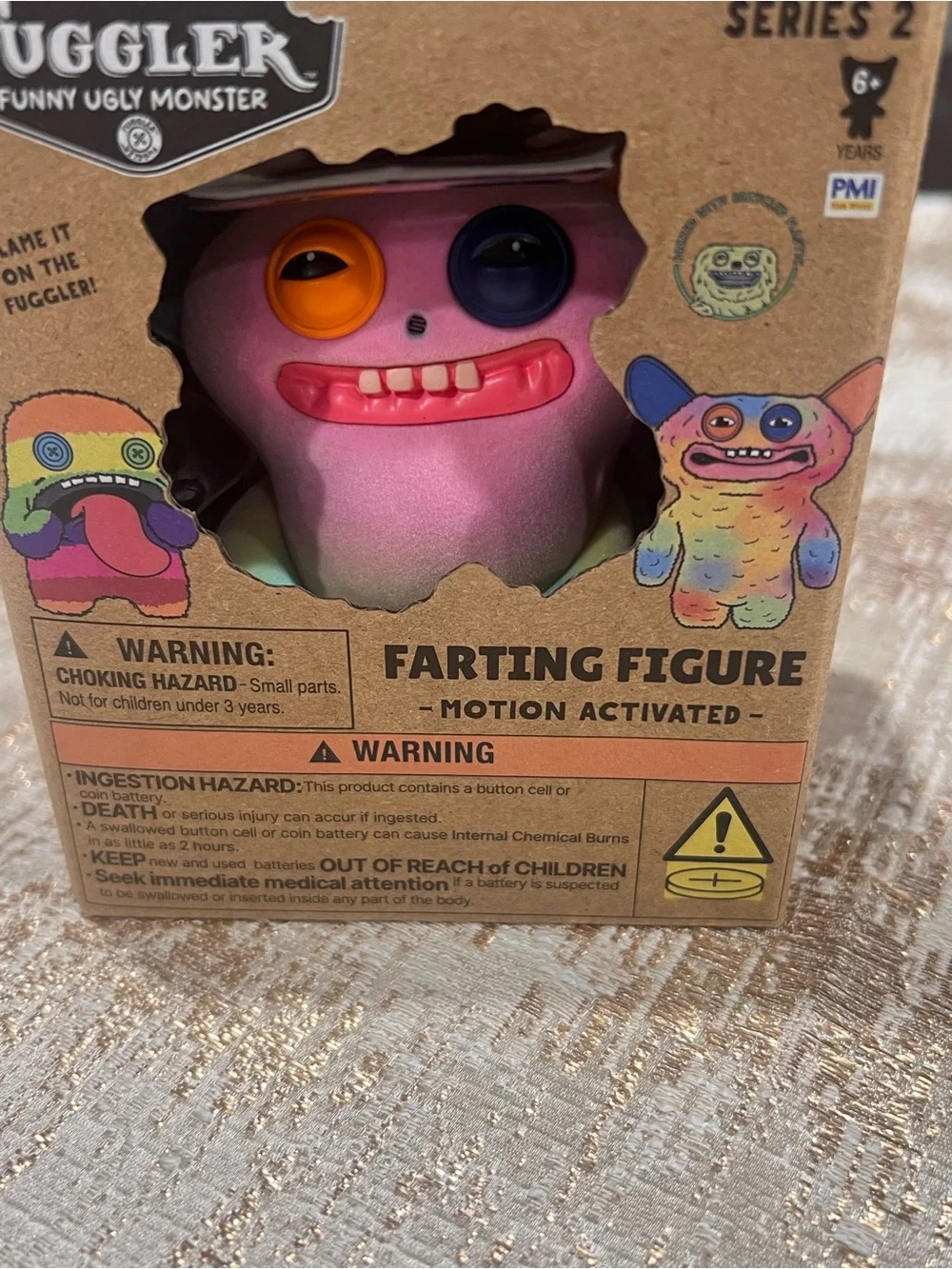 Series 2 Pink Farting Figure - Motion Activated Kids Toy